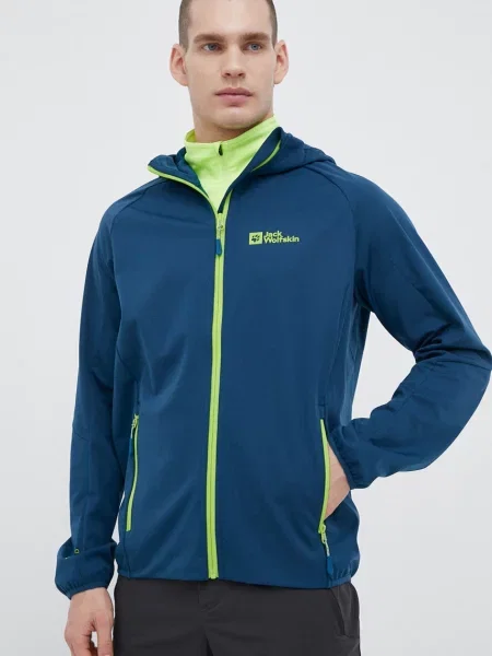Яке за спортове на открито Jack Wolfskin Feldberg Hoody синьо