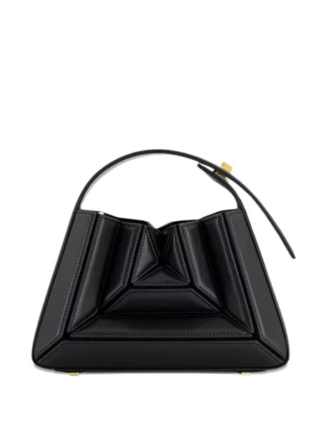 Geantă Mlouye cu imprimeu geometric negru