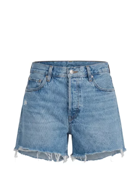 Pantaloni scurți din denim Frame albastru