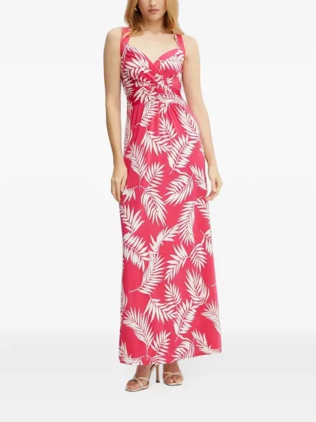 Rochie maxi Morgan cu imagine roz