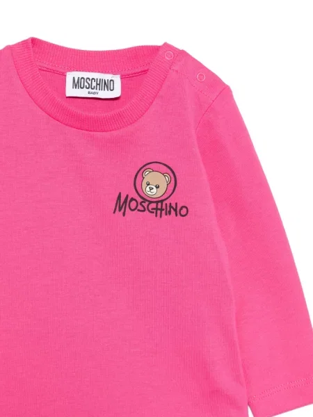 Koszulka dziecięca Moschino różowa