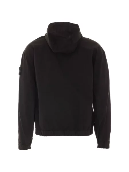Яке Stone Island с качулка камъни черно