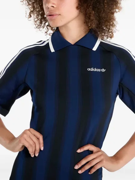 Top sport Adidas cu dungi de catifea cord tenis albastru