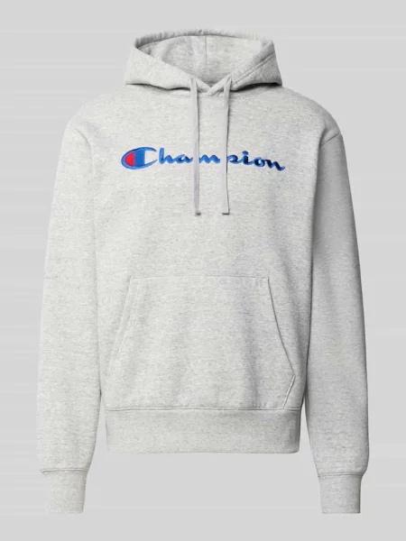 Bluza z kapturem z wyhaftowanym logo Champion
