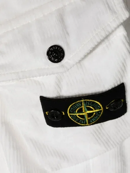 Spodnie dziecięce Stone Island białe