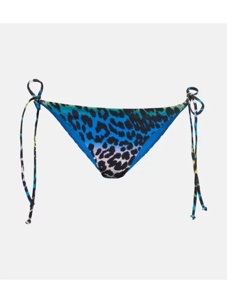 Bikini Ganni cu imagine cu model leopard