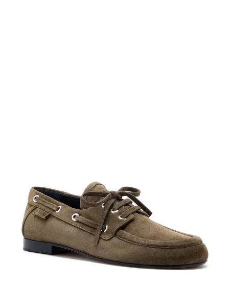 Pantofi loafer Proenza Schouler din piele verde