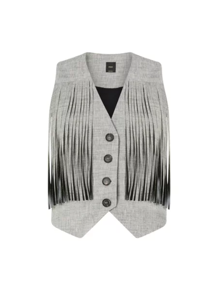 Wielobarwność kamizelka Pinko z dekoltem w serek