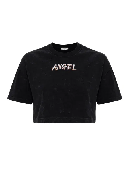 Cortera Tricou Kesia bej / negru alb