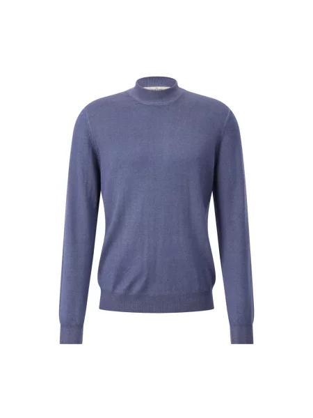 Sweter Gran Sasso wełniany niebieski