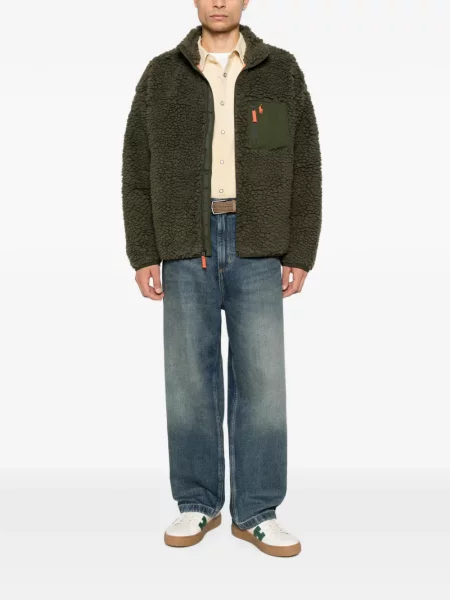Geacă Polo Ralph Lauren din piele cu cordon albastru