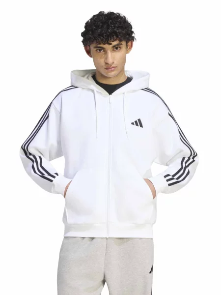 ADIDAS SPORTSWEAR Športová mikina so čierna biela