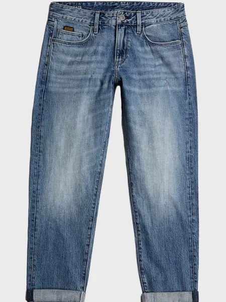 Джинси бойфренди G-star Raw блакитні