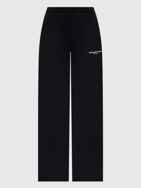 Спортивні штани з фактурним логотипом Alexander Wang чорні