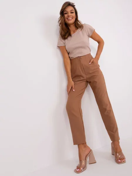 Pantaloni Fashionhunters maro