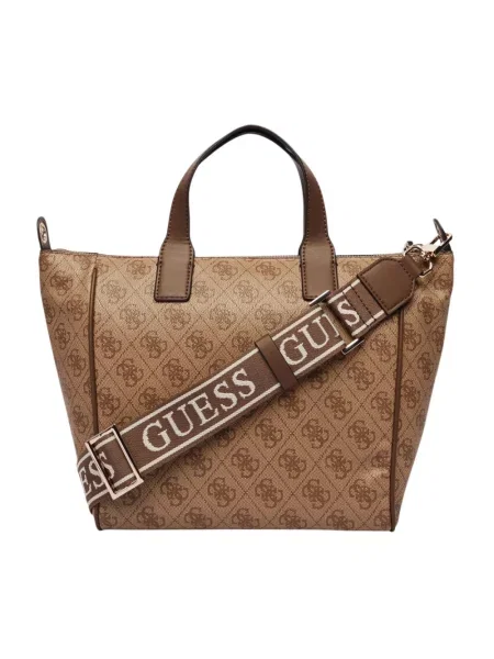Guess torebka z imitacji skóry FOLLIE brązowa