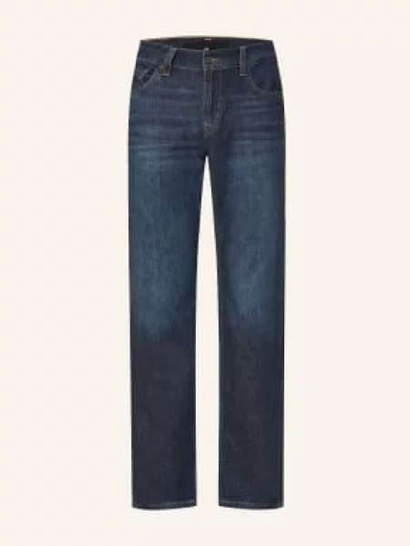 7 For All Mankind Džíny The Straight Straight Fit mid blue modré