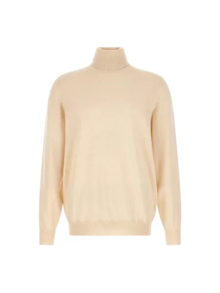 Sweter z golfem Brunello Cucinelli z kaszmiru biały