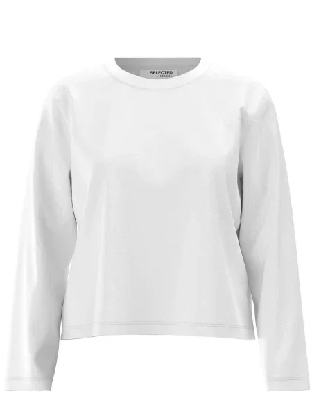 SELECTED FEMME Tricou Essential' alb