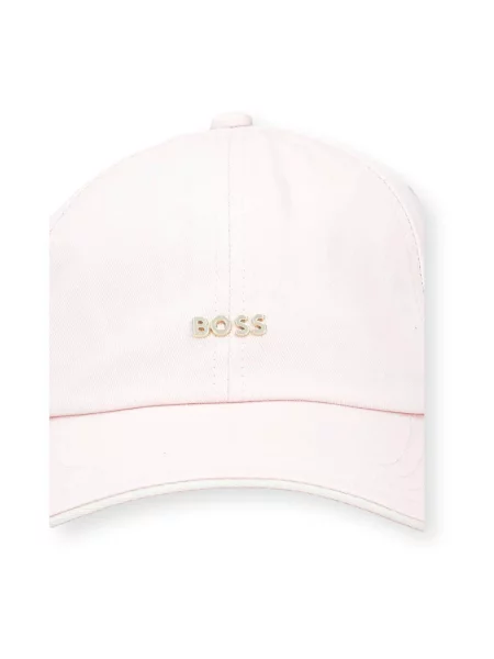 Czapka z daszkiem Boss różowa
