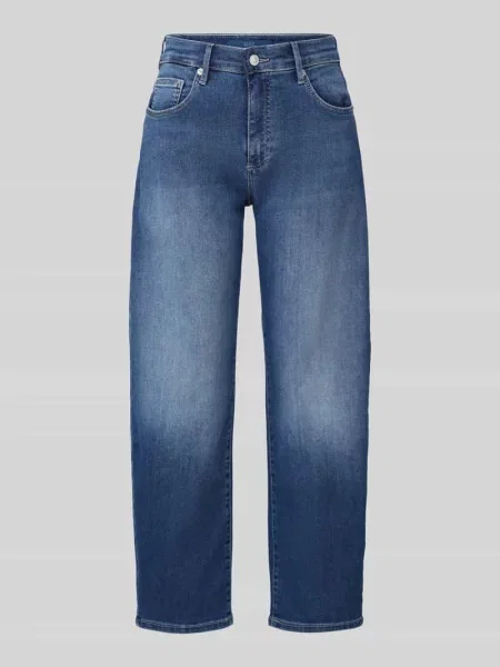 Jeansy barrel w kroju loose fit z mieszanki bawełny z dodatkiem modalu model DANNI' Mac niebieskie