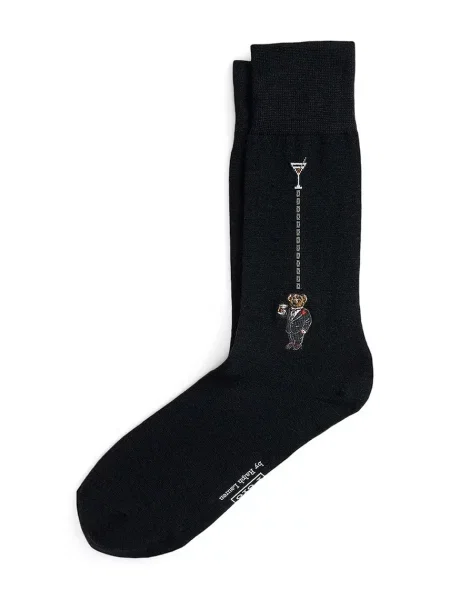Polo Ralph Lauren Ponožky s prímesou vlny čierna