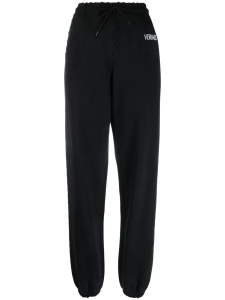 Pantaloni Versace cu imagine negru