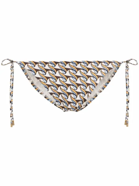 Bikini Tory Burch cu imagine cu imprimeu abstract cu legături