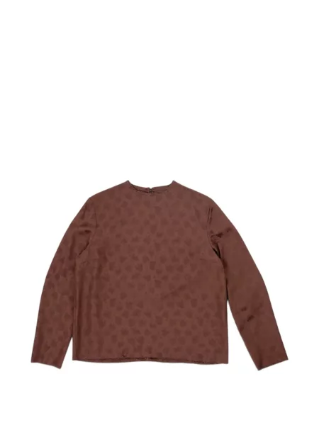 Top Camiel Fortgens cu model floral maro