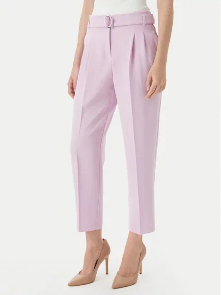 BOSS Hlače iz tkanine Tapiah vijolična