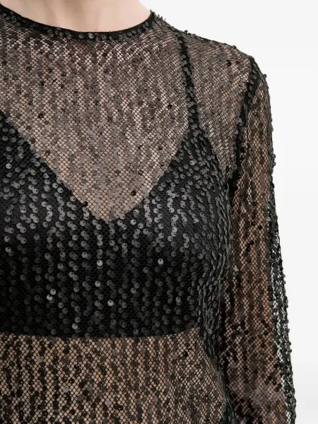 Rochie midi Samsøe Samsøe până la genunchi de costum negru