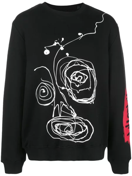 Hanorac crewneck Haculla negru