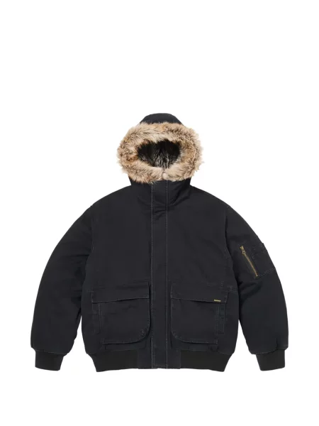 Geacă Supreme cu glugă negru