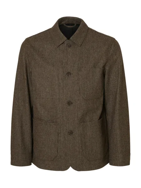 SELECTED Zakó SLHLANDON sötét barna fekete