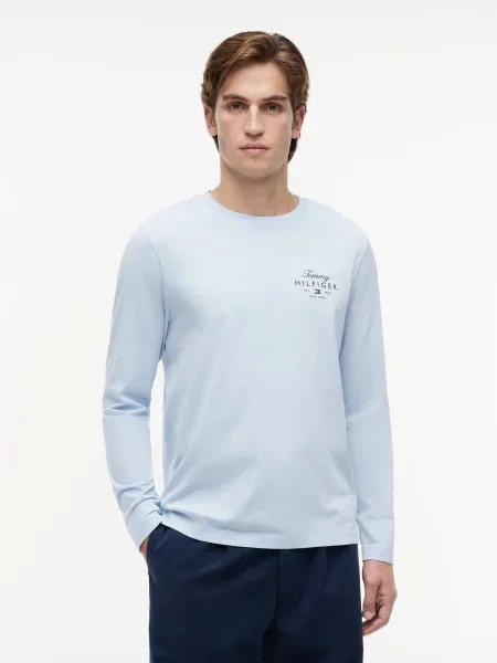 TOMMY HILFIGER Tricou pastel albastru