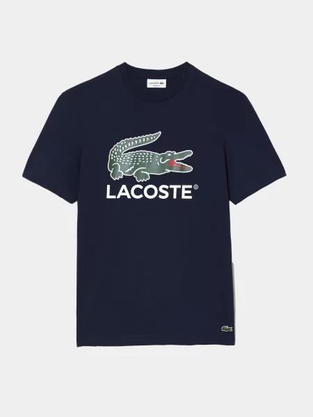 Lacoste Футболка Темно-синій синя