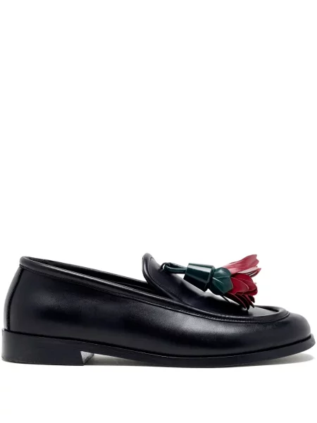 Pantofi loafer Proenza Schouler cu model floral negru