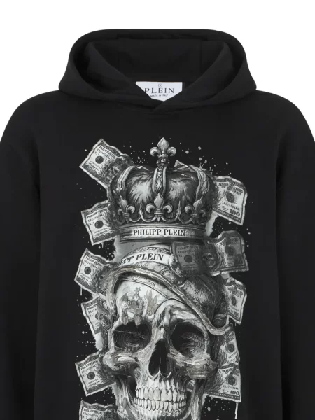 Hanorac cu glugă Philipp Plein negru