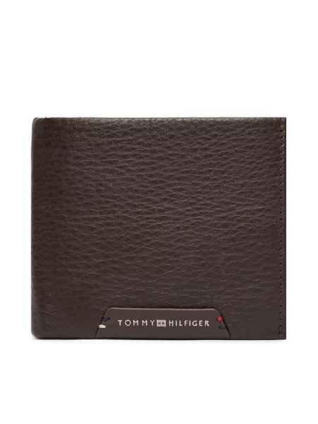 Tommy Hilfiger portfel skórzany brązowy