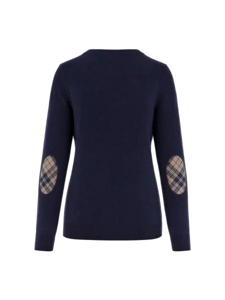 Barbour Sweter Pendle Granatowy niebieski
