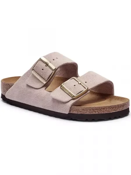 Birkenstock De piele șlapi Arizona LEVE roz