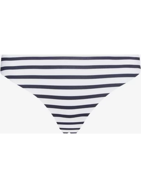 Dół od bikini w kolorze granatowo-białym Tommy Hilfiger Logo XS niebieskie
