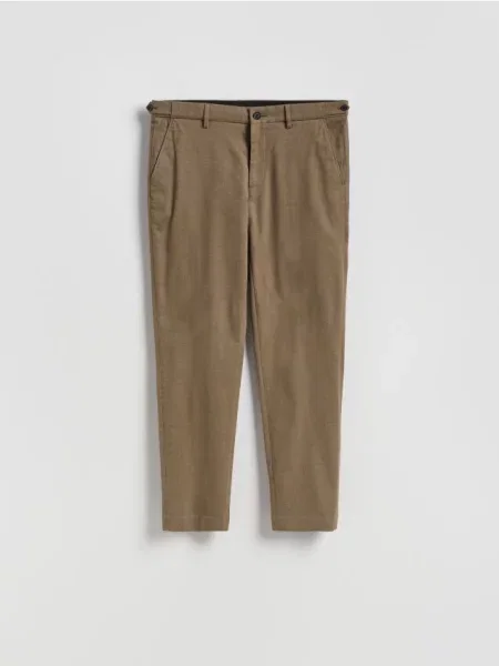 Reserved Pantaloni chino slim verde-închis verde