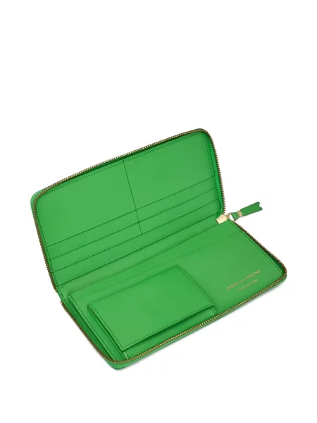 Portofel Comme Des Garçons Wallet din piele verde