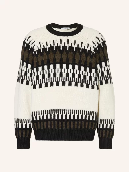 Cos Sweter gruen czarny