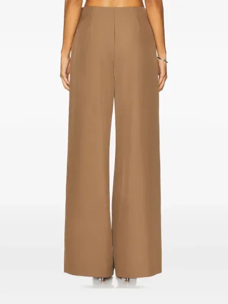 Pantaloni Selia Richwood plisate maro