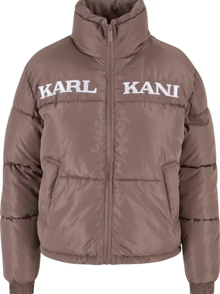 Karl Kani Geacă de iarnă Essential gri taupe alb