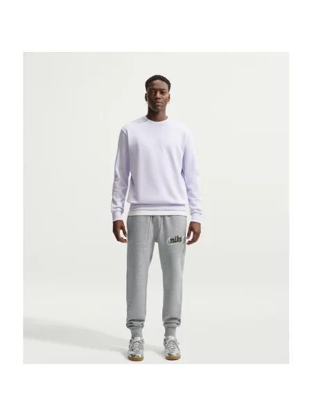 Długie spodnie Nike Sportswear Club Fleece Logo jasnoszary S szare