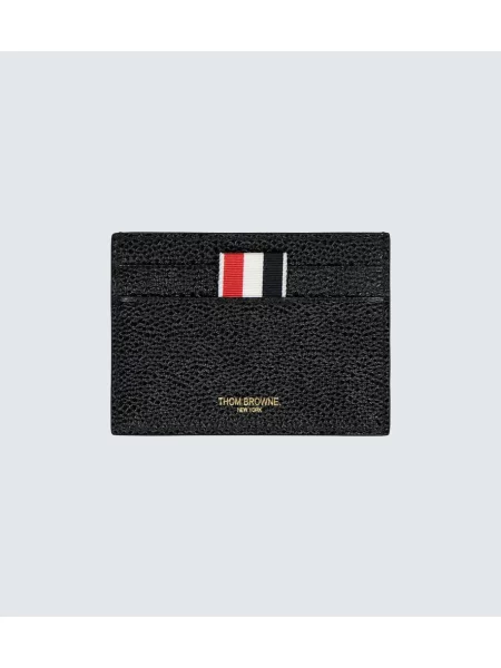 Portofel Thom Browne din piele negru