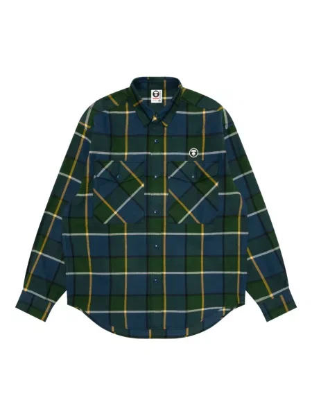 Карирана риза Aape By *a Bathing Ape® синьо